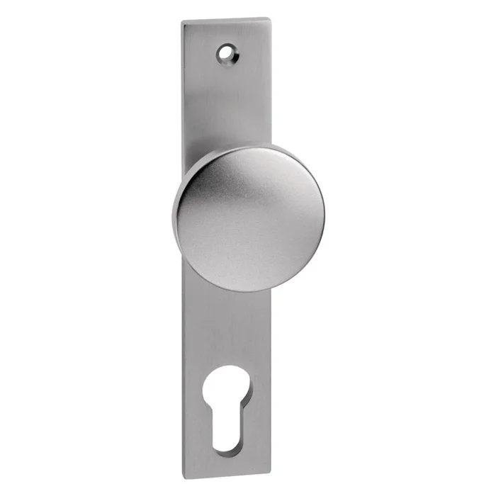 Schlosskastenkurzschild mit geradem Knopf