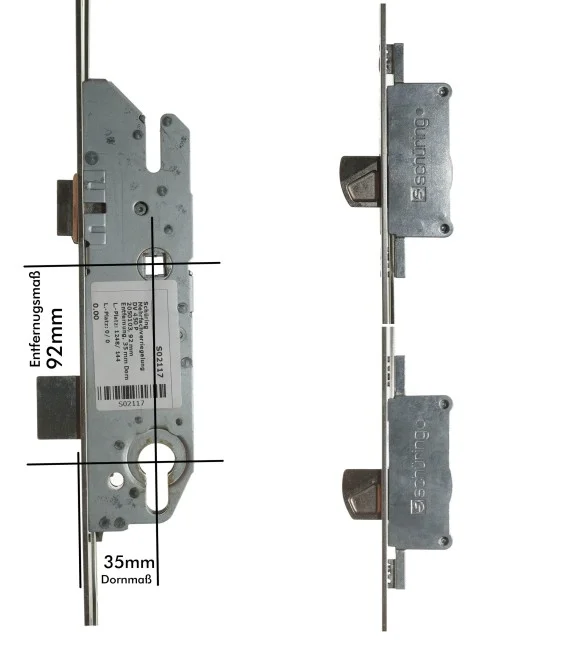 Schüring Mehrfachverriegelung DV 450 P 2050103, 92 mm Entfernung, 35 mm Dorn