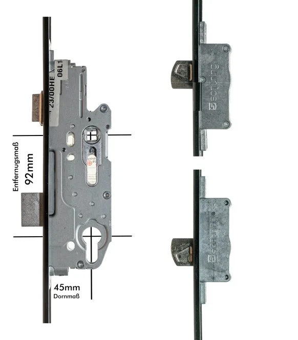 Schüring Mehrfachverriegelung DV 470 P 19415059, 92 mm Entfernung, 45 mm Dorn,