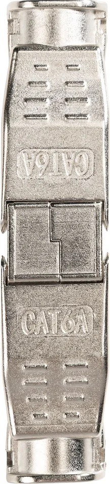 SCHWAIGER CAT 6A Keystone Netzwerkkabelverbinder, Silber