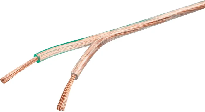 SCHWAIGER Lautsprecherkabel (2 x 0,75 mm²), 10 m, Transparent