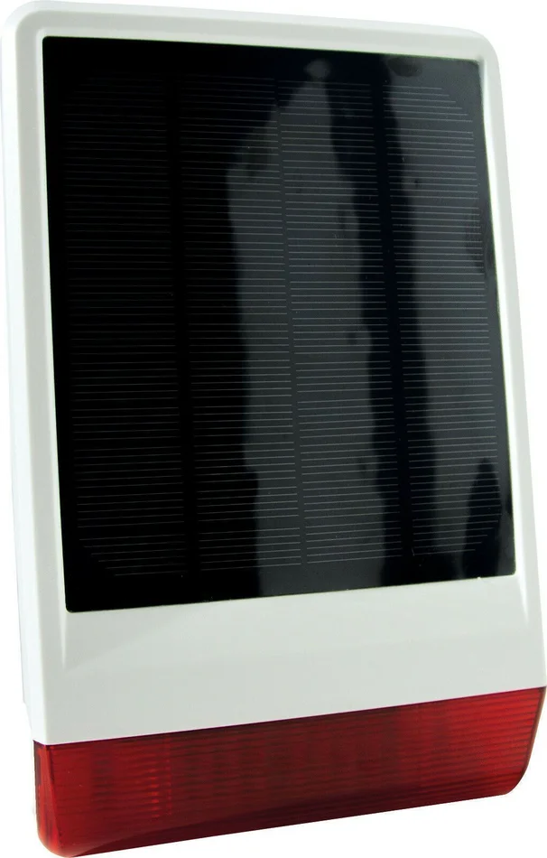 Schwaiger Solarbetriebene Außensirene wasserdichte Alarmanlage Z-Wave Zuhause