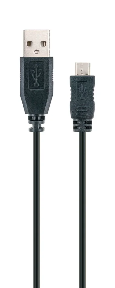 SCHWAIGER USB 2.0 Anschlusskabel, 1 m, Schwarz