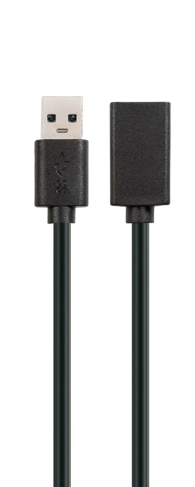 SCHWAIGER USB 3.0 Verlängerungskabel, 3 m, Schwarz