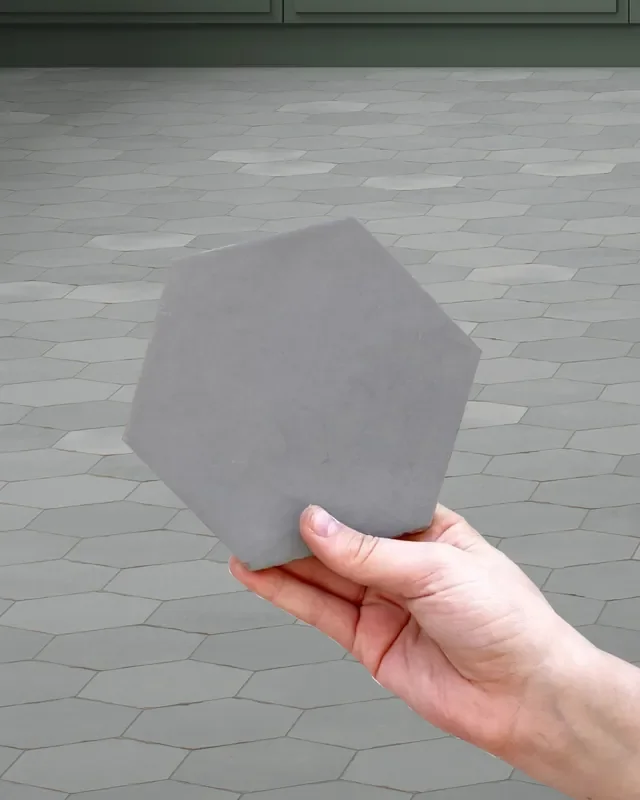 Sechseck Fliesen Nomade GREY 13,9X16