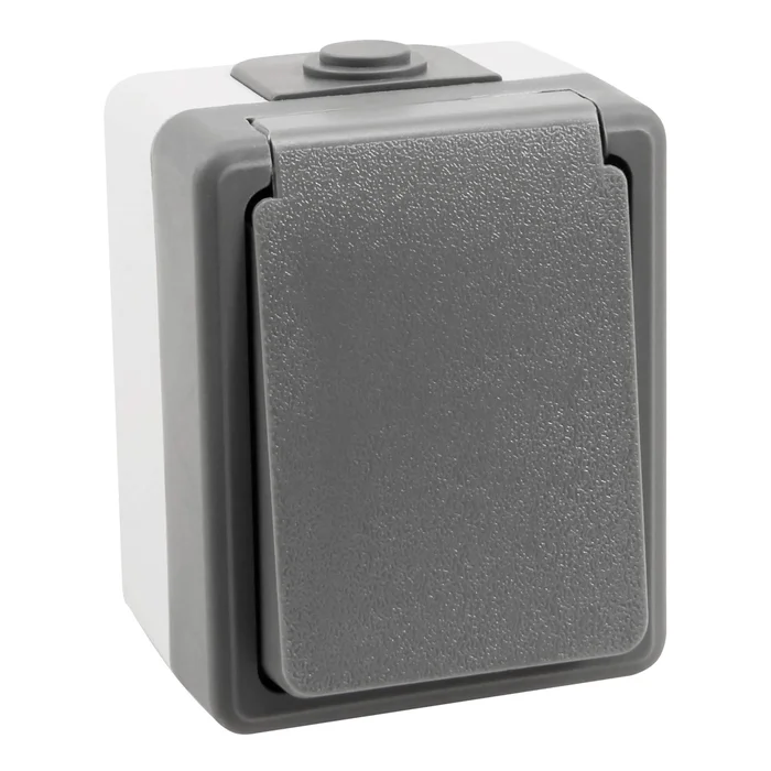 SECURE Feuchtraum Steckdose IP44 Einzelsteckdose Aufputz