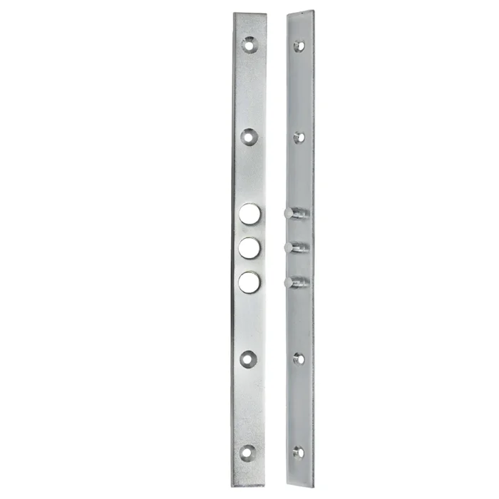 Sicherheits-Flachbändertürsicherung, kantig, mit 3 Hinterhaken, Länge 280 mm