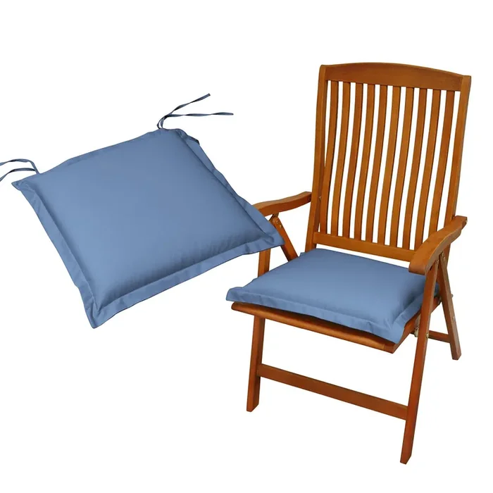 Sitzkissen indoba Premium extra dick Blau 2 Stück