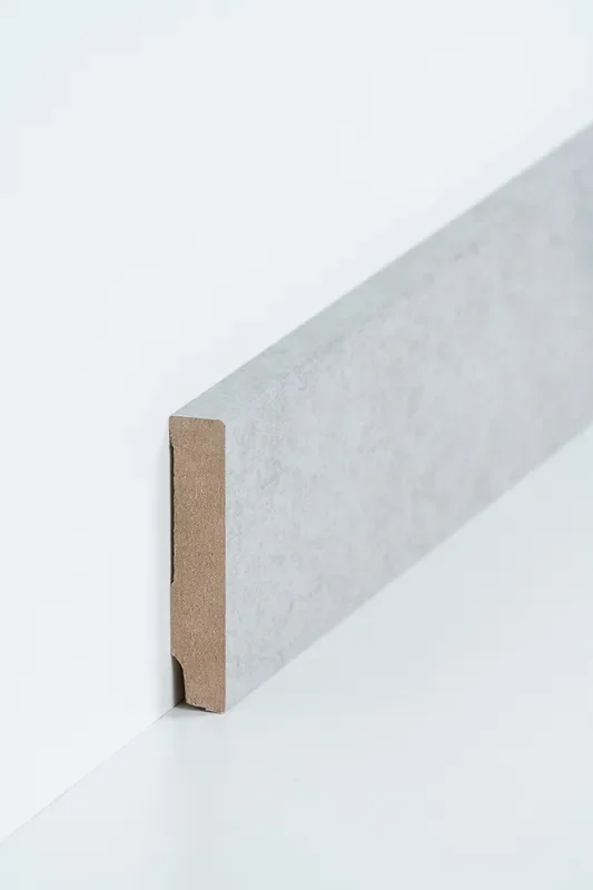 Sockelleiste Oberkante rechteckig 16 x 80 mm Beton