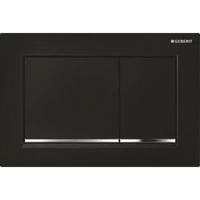 Spülknopf Geberit Omega 30 Schwarz/Blanko/Schwarz