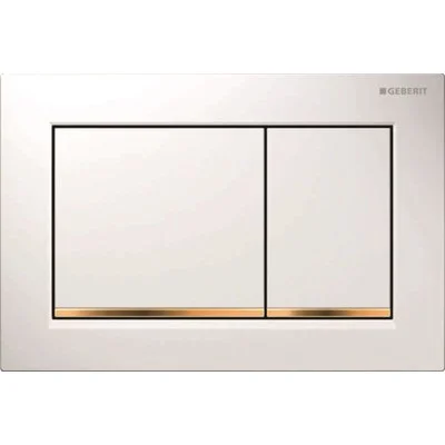 Spülknopf Geberit Omega 30 Weiß/Gold/Weiß