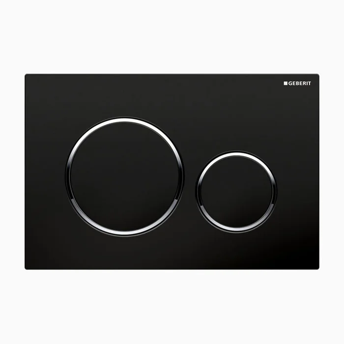 Spülknopf Geberit Sigma 20 Schwarz/Chrom