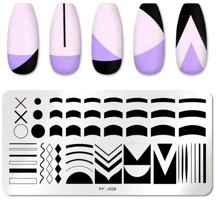 Stamping Schablone PY-J026 French