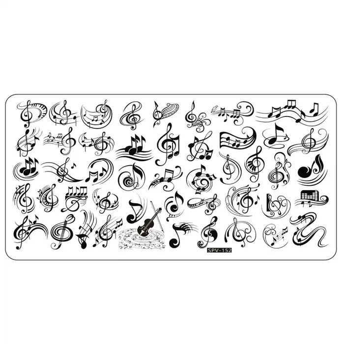 Stamping Schablone SPV-152 Noten
