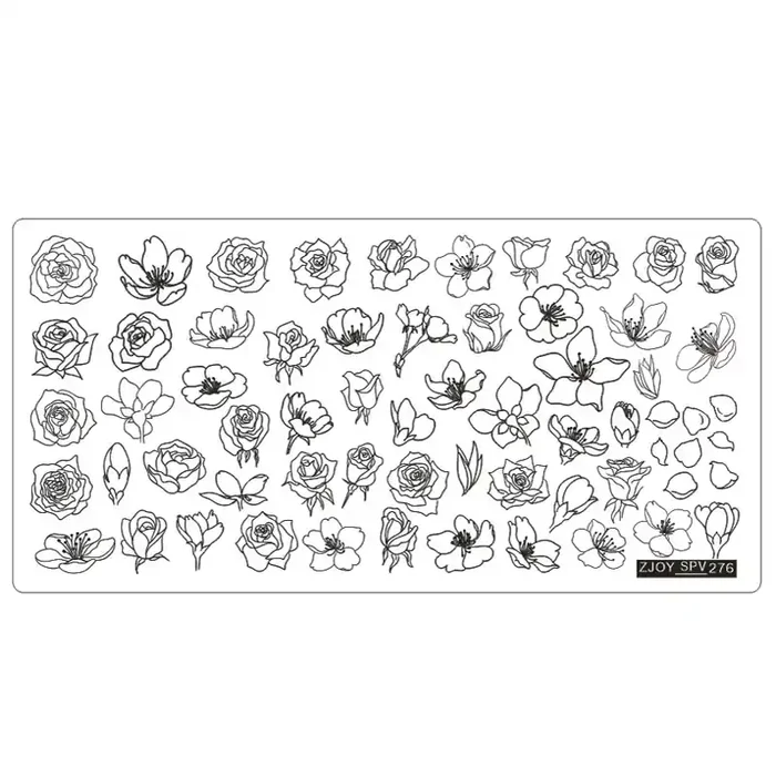 Stamping Schablone SPV-276 Blumen