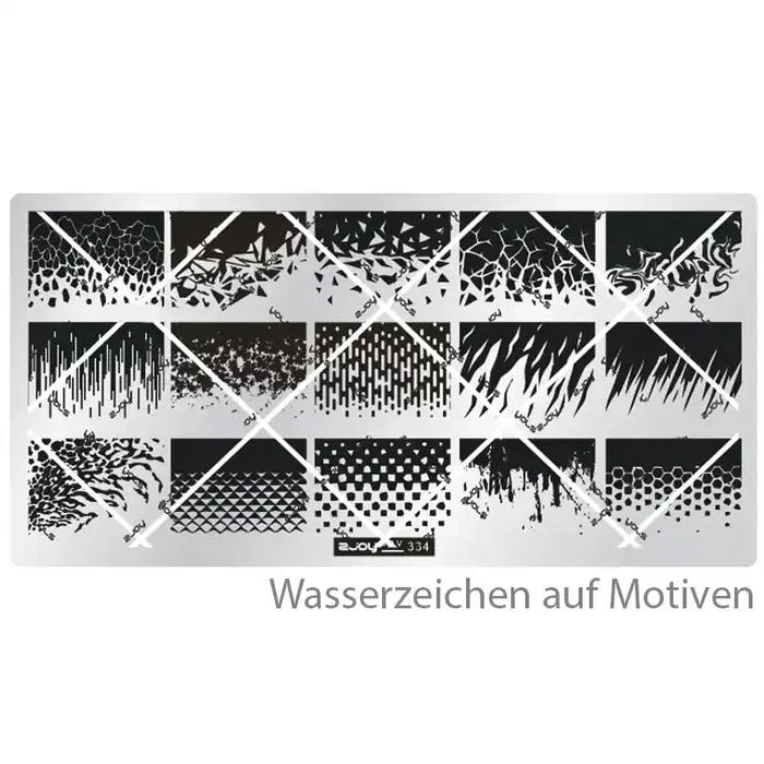 Stamping Schablone SPV-334 Abstrakt