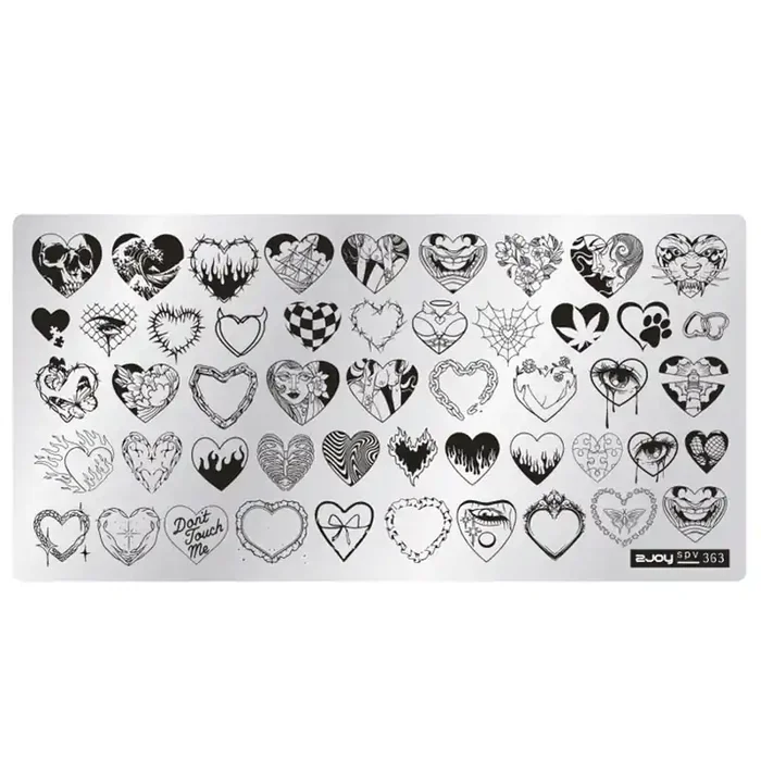 Stamping Schablone SPV-363 Herzen