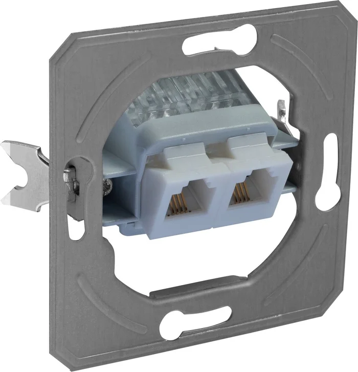 Steckdoseneinsatz UAE 2x RJ11, Kreta