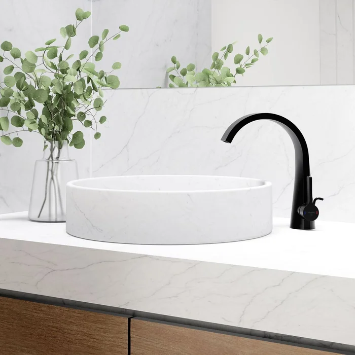 Steinberg 280 Einhebel-Waschtischarmatur Schwarz Matt