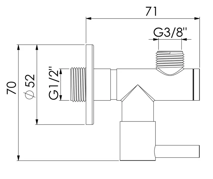 Steinberg Eckventil 3/8″ Serie 230