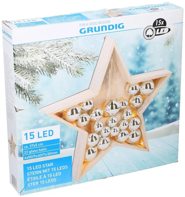 Stern, 15 LEDs, 36 cm