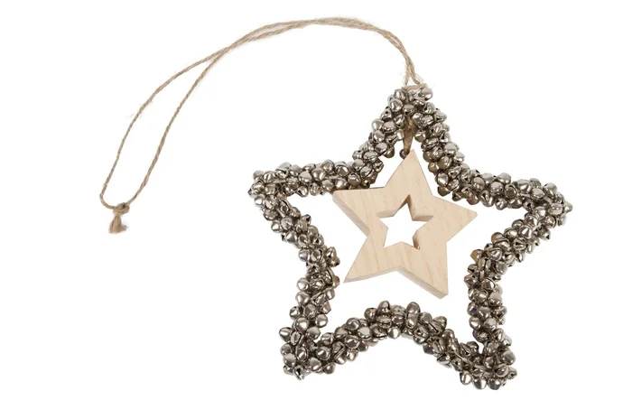 Stern Aufhänger mit Glöckchen
