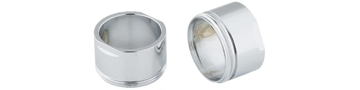 Strahlkollektorhülse M24 Extra Chrom, Höhe 15 mm