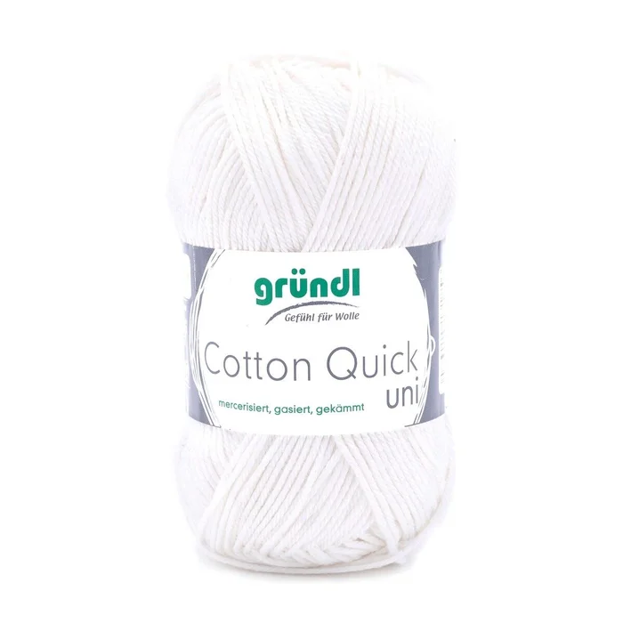 Strickgarn Cotton Quick uni (creme)