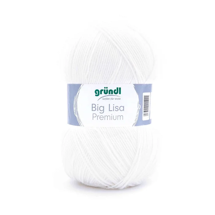 Strickwolle Big Lisa Premium (weiß)