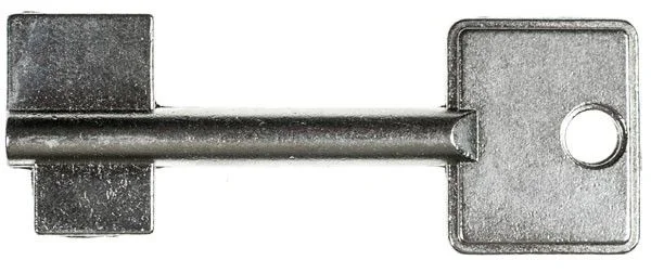 STUV Doppelbartschlüsselrohling 4.95.0088.0, Bohrung 3,6 mm, 60 mm lang