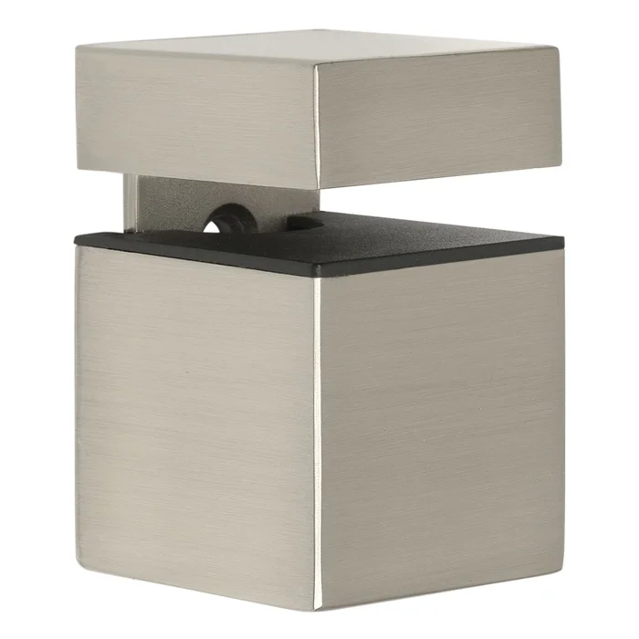 Tablarklemmträger Jonas, Materialstärke 4-24 mm, Zinkdruckguss edelstahlfarbig