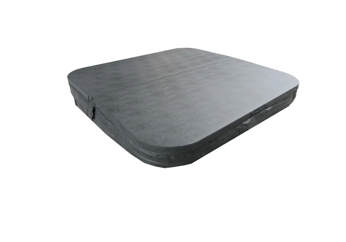 Thermoabdeckung für Whirlpool Outdoor Spa 230x230cm in Anthrazitgrau Außenwhirlpool