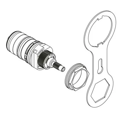 Thermostateinsatz für Thermostat-Brausemischer Gustavsberg