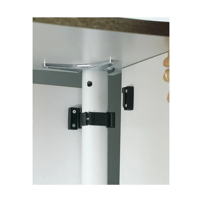 Tischfuß-Paneelsystem Modesty ø 60 mm, Kunststoff schwarz