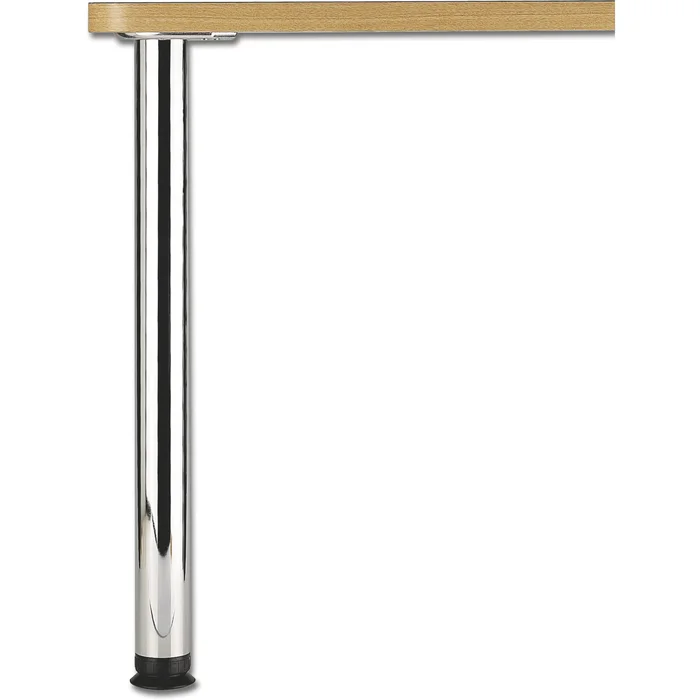 Tischfuß Zoom rund 60 x 700 mm Stahl verchromt