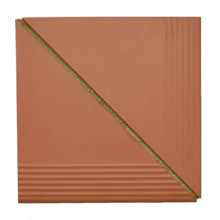 Treppenauftritt Ecke E2088 rot 29,5×29,5 cm