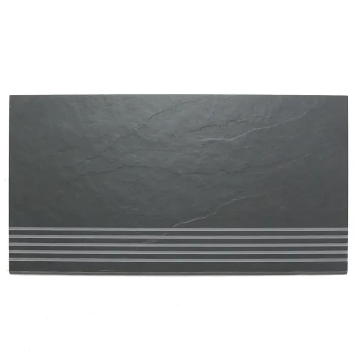 Treppenauftritt Powergres E1101 Ardosia nero 30×60 cm