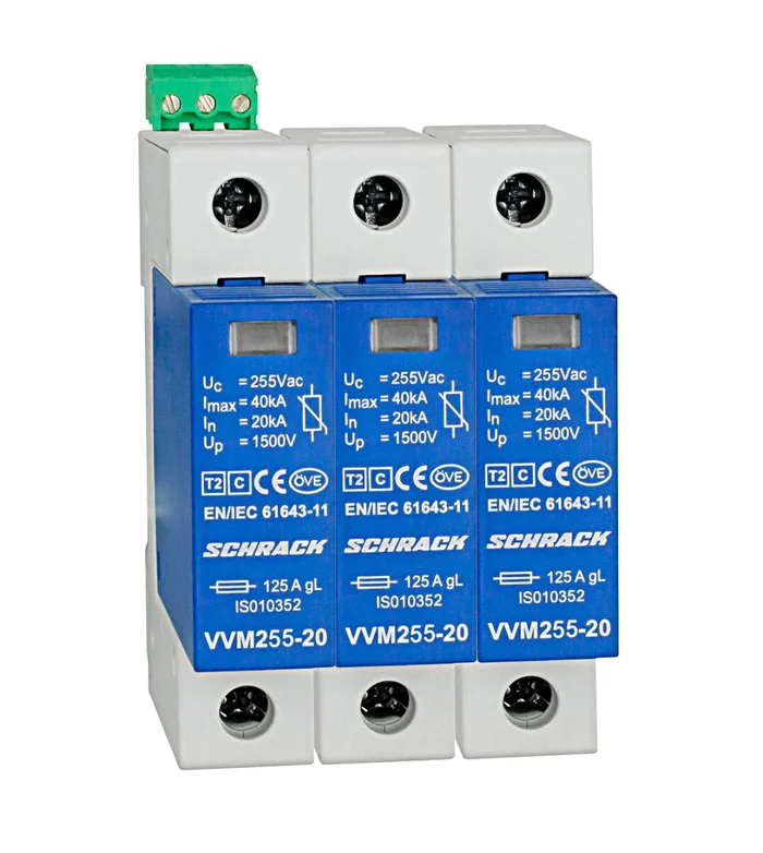 Überspannungsableiterset 3+0 Für Tn-C System, Klasse T2(C)+H