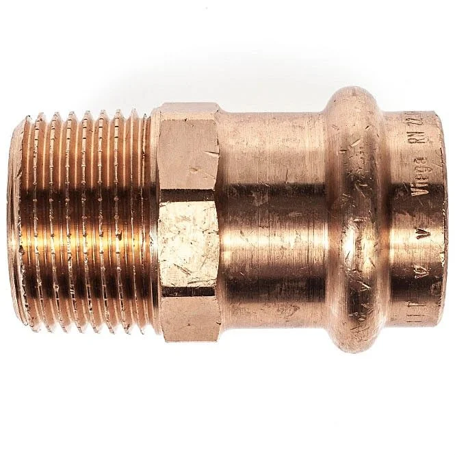 VIEGA Sanpress Übergang 104306 22×3/4′ AG, Pressanschluss, R Gewinde