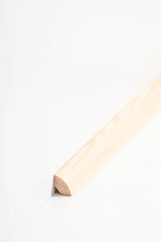 Viertelstableiste 14 x 14 mm Kiefer lackiert