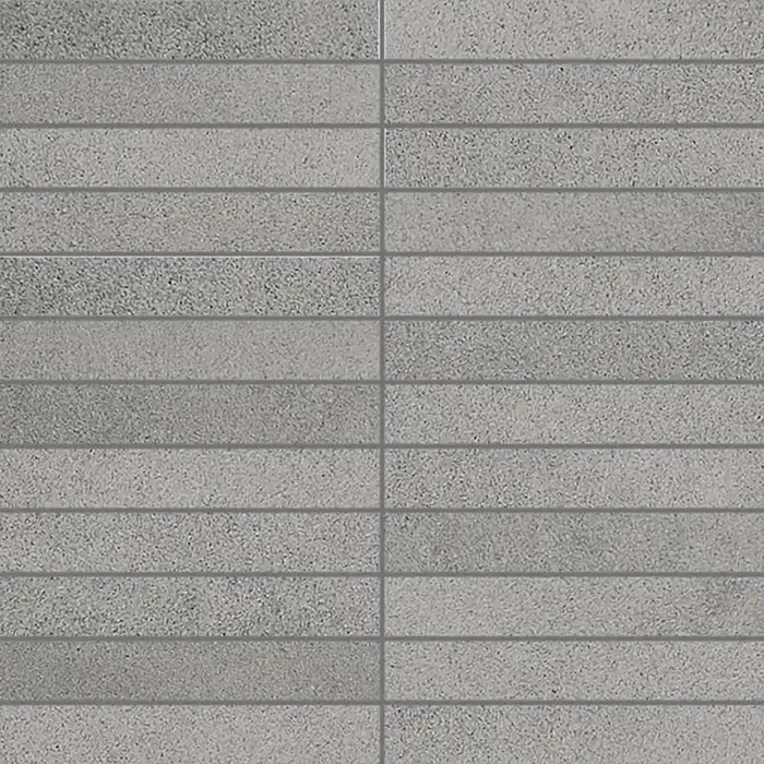 Villeroy & Boch X-Plane Grau Matt Mosaikfliese 2,5×15 (30×30) R10 Art.-Nr. ZM60 2354