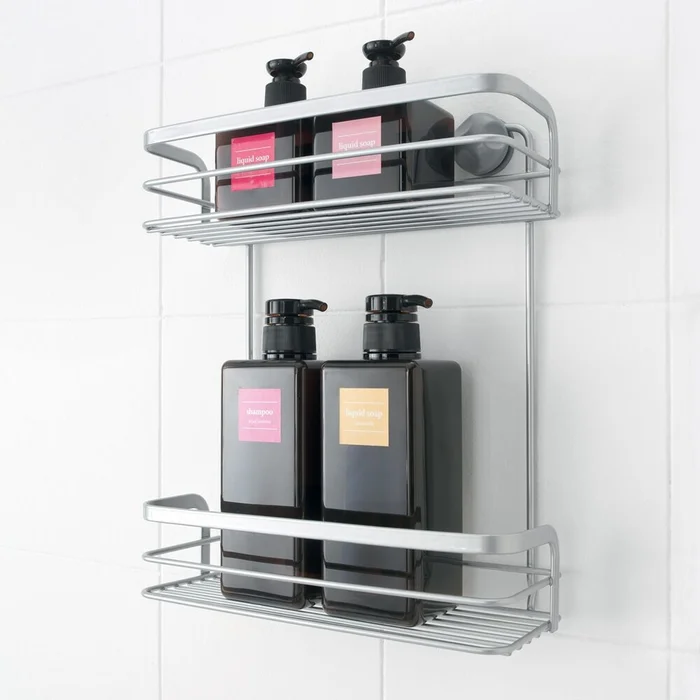 Viva Ablage, 2 Etagen, Polytherm, metallic (silber)