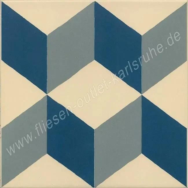 Vives 1900 Dekorfliese 20×20 cm Güell-1 mehrfarbig