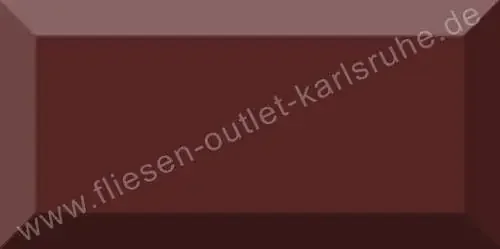 Vives Mugat cereza Wandfliese 10×20 cm kirsche glänzend mit Facette