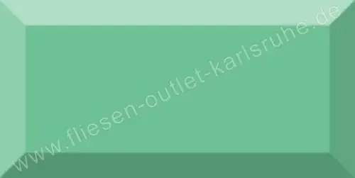 Vives Mugat oliva Wandfliese 10×20 cm olive glänzend mit Facette