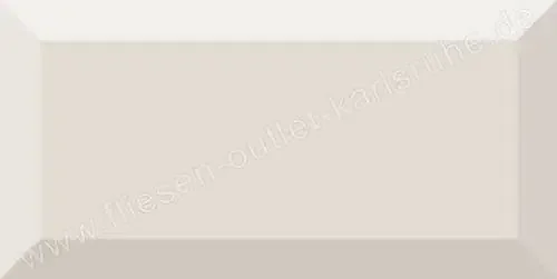 Vives Mugat vainilla Wandfliese 10×20 cm vanille glänzend mit Facette