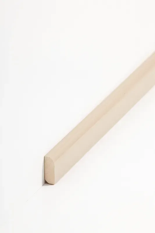 Vorsatzleiste Abachi 8 x 22 mm lackiert beige
