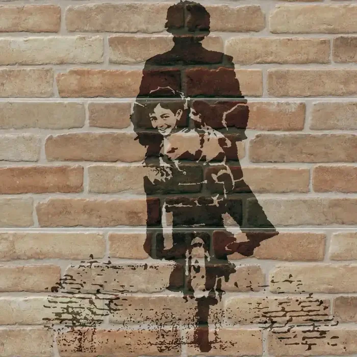 Wandfliese Decor Bistrot Set 2x 47,8×97 Brick Mattone A