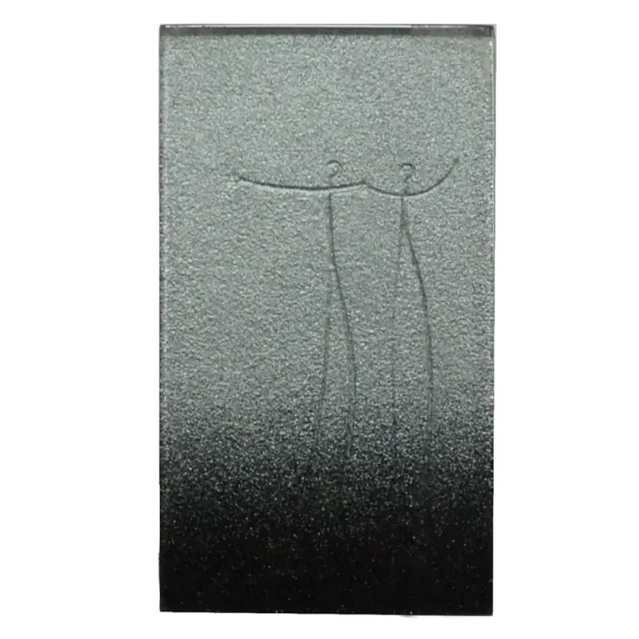 Wandfliese Dekor Agrob Buchtal E2292 229113 Matrix silber schwarz 11,5×20 cm I.Sorte