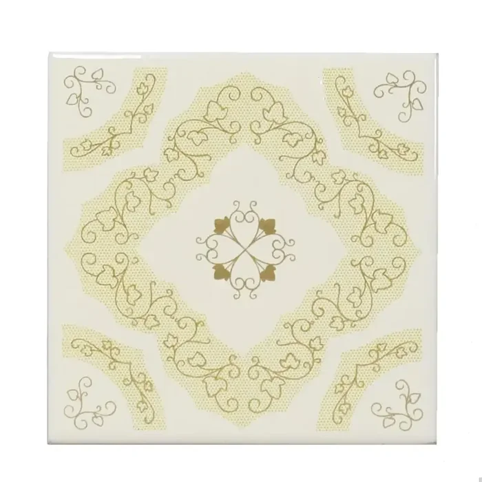 Wandfliese Dekor E3319 braun creme 15×15 cm